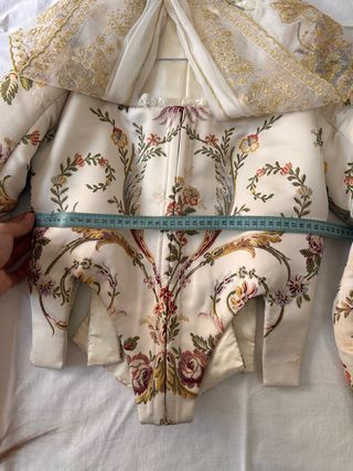 Vestido de Fallera Blanco y Rojo