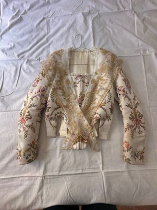 Vestido de Fallera Blanco y Rojo