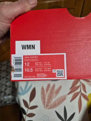 Zapatillas Ai Nike Cortez Burdeos Talla 44, 5