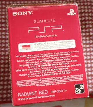 PSP 3004 Radiant Red Sony