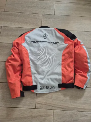 Chaqueta Moto SHUA Naranja y Gris