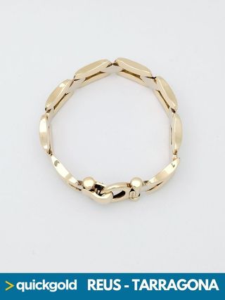 035-05-00372 ORO 18K  PULSERA BICOLOR 27.08GR