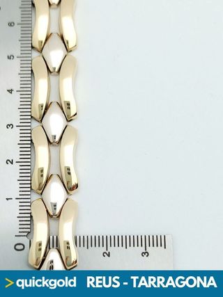 035-05-00372 ORO 18K  PULSERA BICOLOR 27.08GR