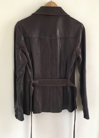 Chaqueta Gant de piel marrón talla S
