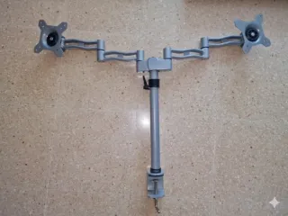 Soporte / Brazo Doble para 2 Monitores de Mesa