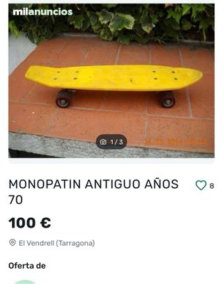 Skate Amarillo Shaun White años 70