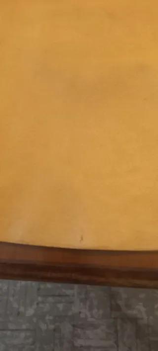 Falda acampanada  piel.color mostaza. Sin uso,