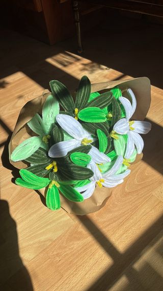 Flores artesanales de limpia pipas