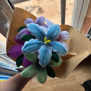 Flores artesanales de limpia pipas