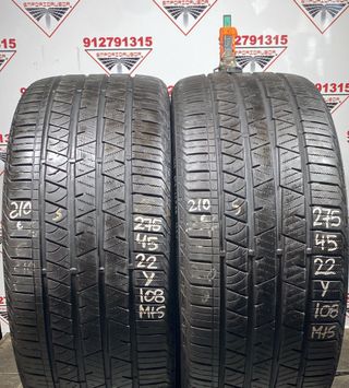 275 45 22 Y CONTINENTAL RUEDA AL 90% VIDA UTIL