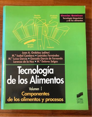 Química de los alimentos y Tecnol. Alim. Vol I, II