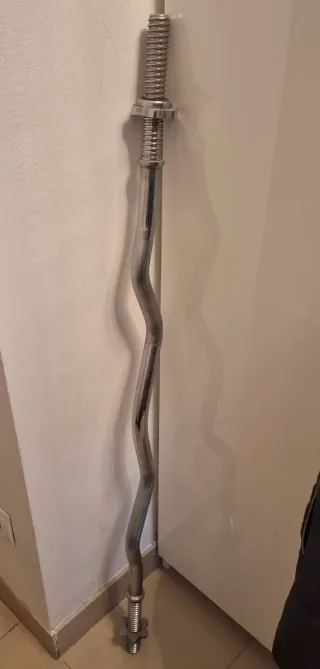 Barra Z Musculación Cromada