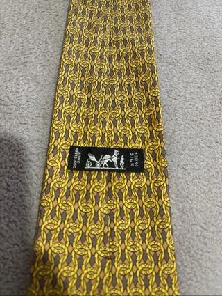 Cravatta Hermes Paris Catena Dorata