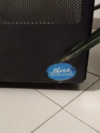 Estufa a gas negra