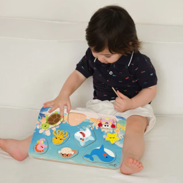 Puzzle Madera Classic World Animales Marinos