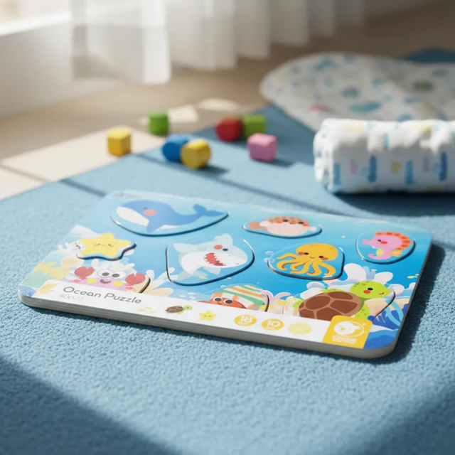 Puzzle Madera Classic World Animales Marinos