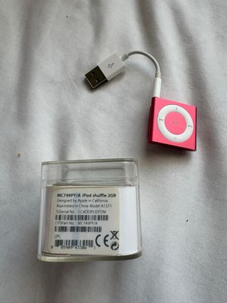 iPod Shuffle 2GB Pink rosa con Cargador y Caja