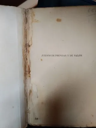 Juegos de prendas y de salón