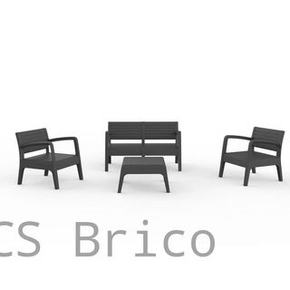 Muebles Jardín Miami Grafito