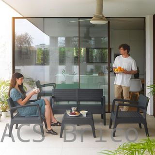 Muebles Jardín Miami Grafito