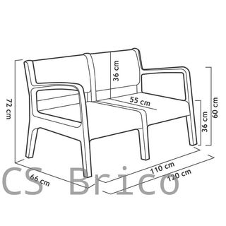 Muebles Jardín Miami Grafito