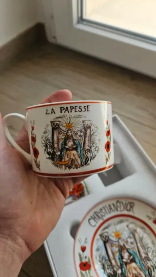 Set 2 Tazze e 2 Piatti Christian Dior Tarocchi