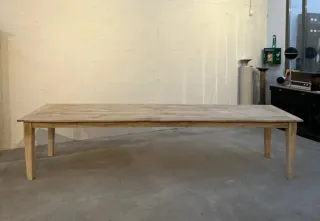 Mesa rústica madera maciza 250cm