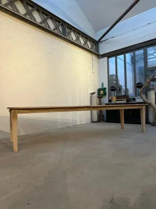 Mesa rústica madera maciza 250cm