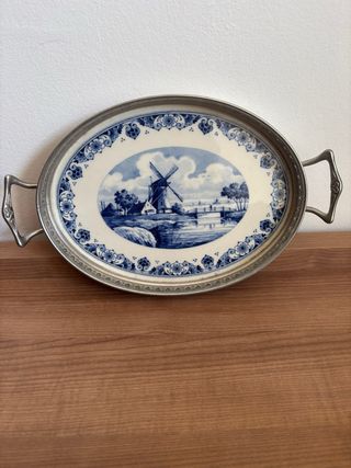 Bandeja Royal Delft con molino