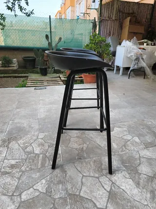 Banquetas altas negras (2 unidades)