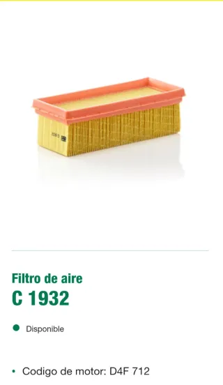 Filtro de aire Mann C 1932