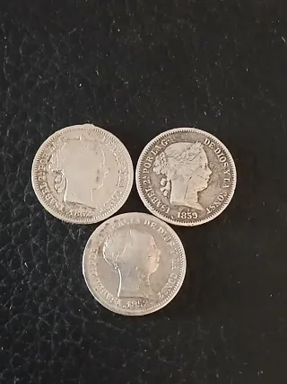 8 Monedas Plata Españolas