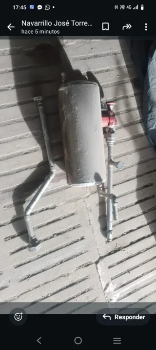 Caldera hierro fundido Roca