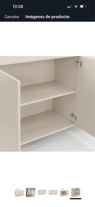 Aparador 160cm 4 puertas madera beige