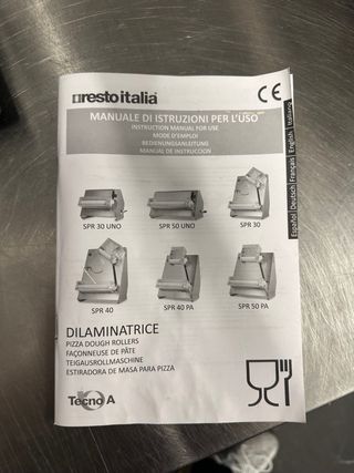 Laminadora Masa Profesional Restoitalia SPR30UNO