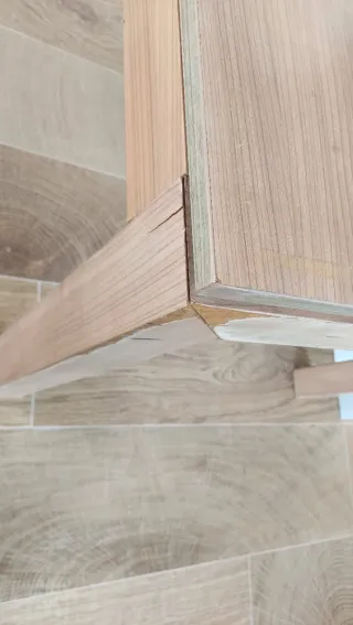 Mesa de comedor extensible de madera