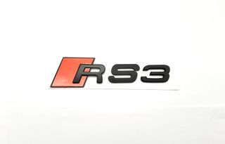 EMBLEMA TRASERO LETRAS AUDI RS3 NEGRO MATE