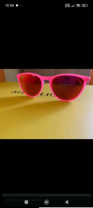 Gafas de sol Ray-Ban niña rosa