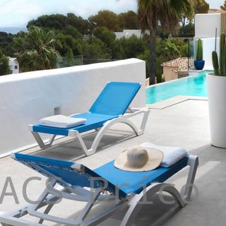 Tumbona Mykonos Azul Claro