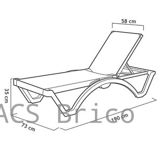 Tumbona Mykonos Azul Claro