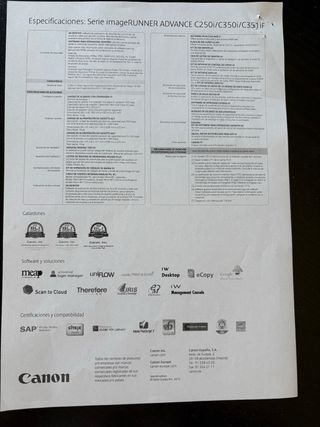 Fotocopiadora Canon imageRUNNER ADVANCE C250i