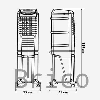 Climatizador 40L Modo Frío y Evaporación - IZAMAL 8040W