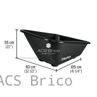 Carretilla 175 Litros Polipropileno - 2 Ruedas - Truper