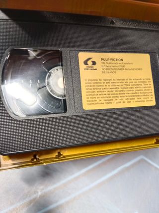 pelicula en VHS, Pulp Fiction, Tarantino