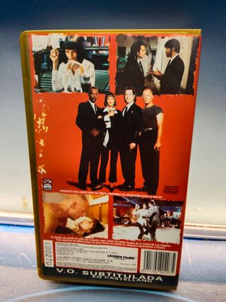 pelicula en VHS, Pulp Fiction, Tarantino