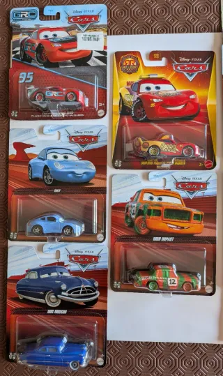 9 Carros Disney Mattel Originais