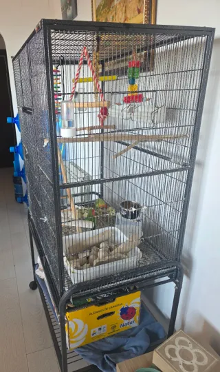 Jaula grande para pájaros