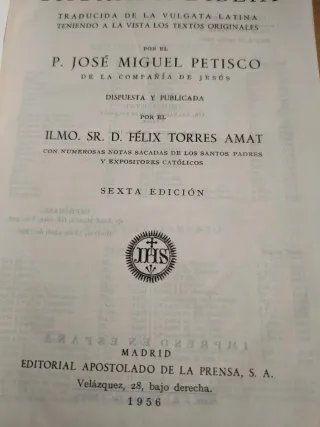 Sagrada Biblia 1956