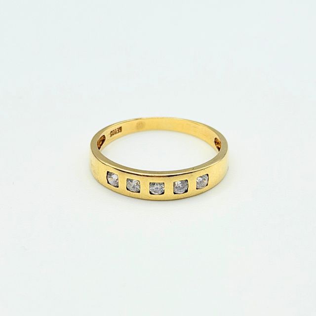 Anillo Oro 18K, Carrillera, 2.07gr, T-15