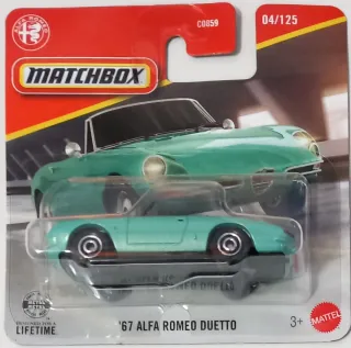 Matchbox '67 Alfa Romeo Duetto Verde